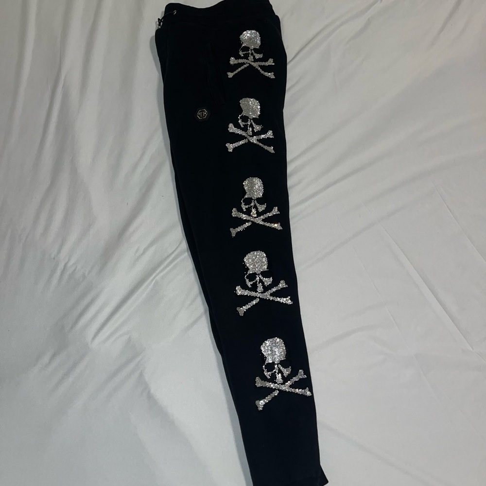 Philipp Plein Skull Strass Joggers Black (MJP0534 PJ0020N) - Picture 4 of 11